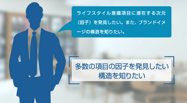 多数の項目の因子を発見したい・構造を知りたい